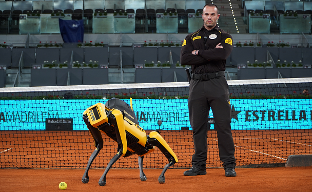 Mutua Madrid Open y Prosegur incorporan por primera vez un perro robot inteligente en el dispositivo de seguridad MMO
