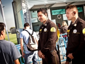Más de 200 profesionales al servicio de la seguridad del Mutua Madrid Open